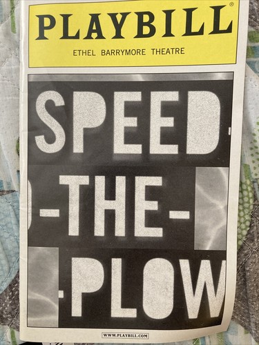 Playbill speed the - playbill, plow”