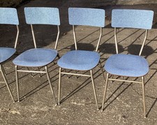 Set 4 Sedie Vintage Formica Blu Carta Da Zucchero 