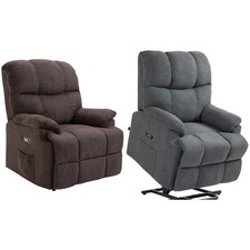 HOMCOM Poltrona Relax Elettrica Alzapersona Reclinabile 84x96x100cm