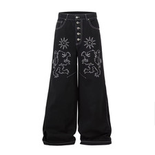 Pantaloni Jeans Con Taglio a