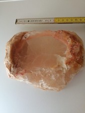 Pesante Posacenere Soprammobile Vintage Onice Rosa