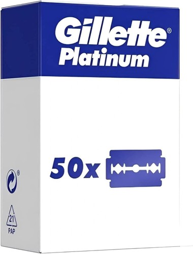Lamette barba platinum - 50, da