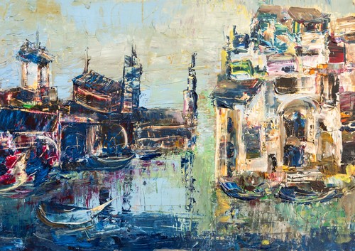 Venezia olio cartone da - su,