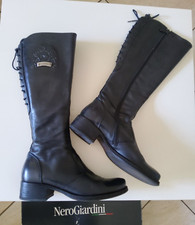 ??? MADE IN ITALY Stivali in vera pelle Nero Giardini taglia 36 23 cm