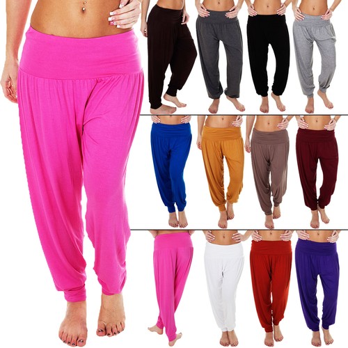 Pantaloni donna tinta unita