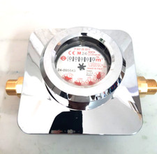 CONTATORE ACQUA INCASSO OBLO' PLUS  1/2" GIOANOLA ORIENTABILE PLACCA CROMATA