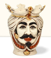 Moorish head vase holder man