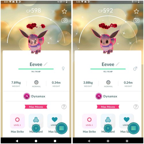 Shiny dynamax eevee femmina - dynamax,