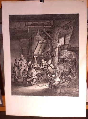 Stampa antica originale - antica, a