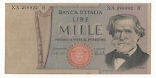 1000 LIRE GIUSEPPE VERDI II TIPO  SERIE SOSTITUTIVA XA H  DECR 1975  R3