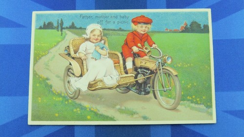 Vintage comic postcard 1920 - vintage,