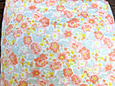 Better Homes & Gardens Set Lenzuola Matrimoniali 3 pz Cotone Floreale Corallo Bianco Grigio Giallo