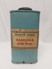 Vecchio Barattolo Latta Vaselina Greider Medicinali Milano