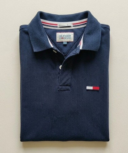 Polo tommy hilfiger denim navy - hilfiger,
