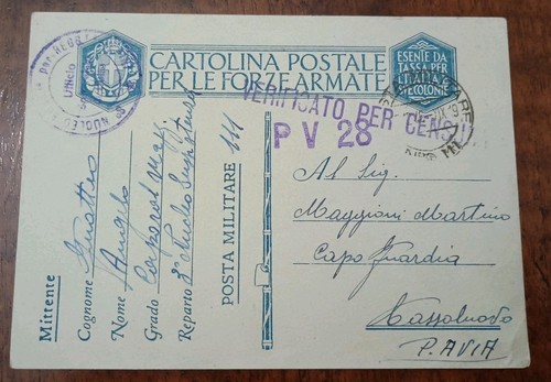 Cartolina postale per forze - le,