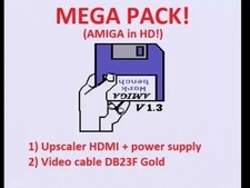 Commodore Amiga A500 600 1200 2000 4000 DB23 RGB Scart HDMI scandoubler kit NEW
