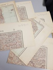 REGIA AERONAUTICA LOTTO COMPLETO MAPPE CARTA AERONAUTICA D'ITALIA ORIGINALI 1941