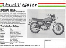 Brochure depliant Benelli 250