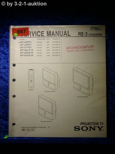 Manuale servizio sony kp - sony,