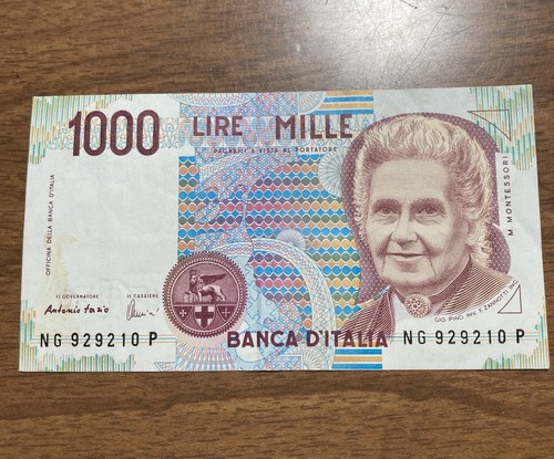 Vintage 1000 lire mille banca - lire,