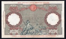 100 lire AFRICA ORIENTALE 1938 – RARA BB / SPL