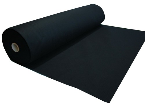 Feltro nero tessuto - ,
