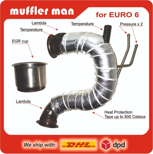 Downpipe acciaio inox audi - downpipe,