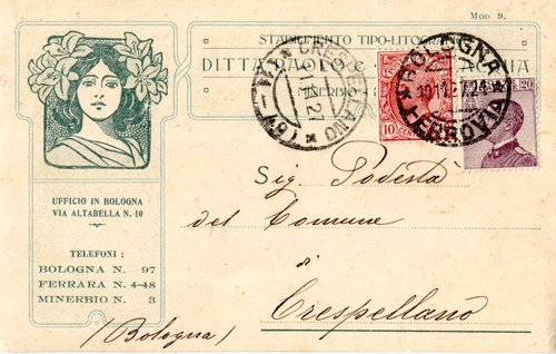 Lotto cartoline postali - lotto, 10