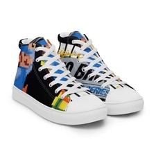 Scarpe alte uomo in tela Mario