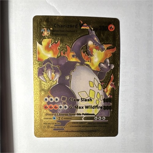 Charizard vmax gold metal - vmax,
