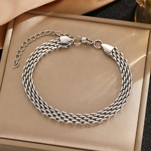 Bracciale catena acciaio - bracciale, inox