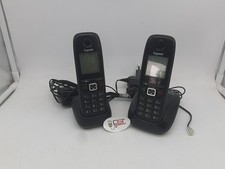 TELEFONI CORDLESS DUO GIGASET AS 405, COMPLETI DI BASI, USATI