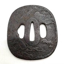 Tsuba giapponese ferro con - in,