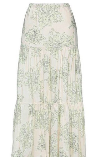 Gonna pinko avorio con fiori - pinko,