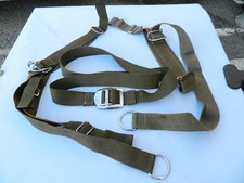 Cinta sgancio rapido INOX + 2 spallacci anelli e ganci ottone