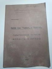 Militaria Genio Cariche Cave" Taglienti E Demolenti" 1961