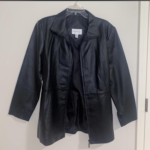 Cappotto pelle nero