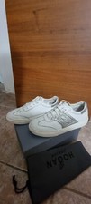 Hogan junior sneaker  35  pelle bianco logo argento leather shoes white silver