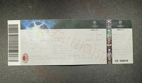 Biglietto partita milan - biglietto,