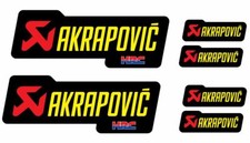 6 Adesivi Stickers AKRAPOVIC
