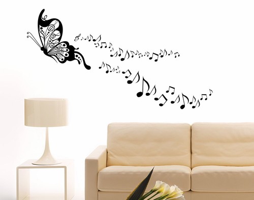 Adesivi murali farfalle - , musica