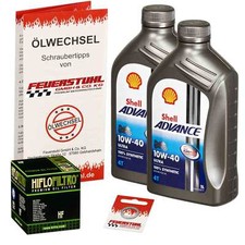 Honda CBR 300 R (NC51) 15-16, olio Shell 10W40 + filtro olio HiFlo, set olio motore