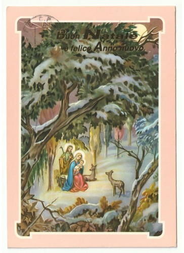Buon natale cartolina - natale, vintage