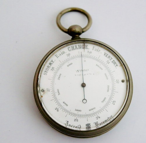 Antique pocket baromoter