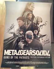 Metal Gear Solid 4 B2 SIGNED