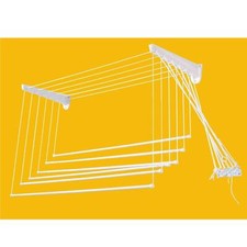 Stendibiancheria Saliscendi A Muro O Soffitto Salvaspazio Cm 120 Stendino Resina