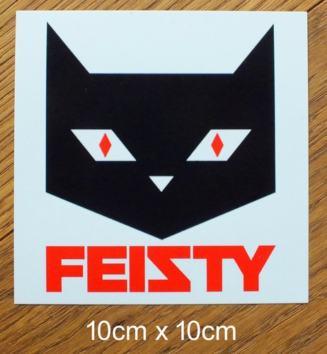 Adesivo feisty snowboard - adesivo,