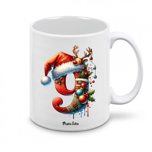 Tazza natale con numeri - , design