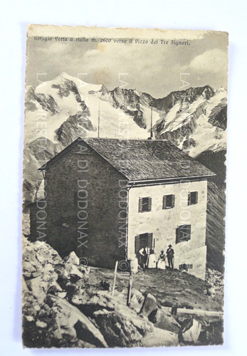 Vecchia foto cartolina rifugio - vecchia,