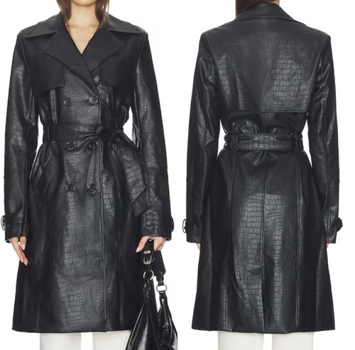 Trench cappotto superdown nero - cappotto,